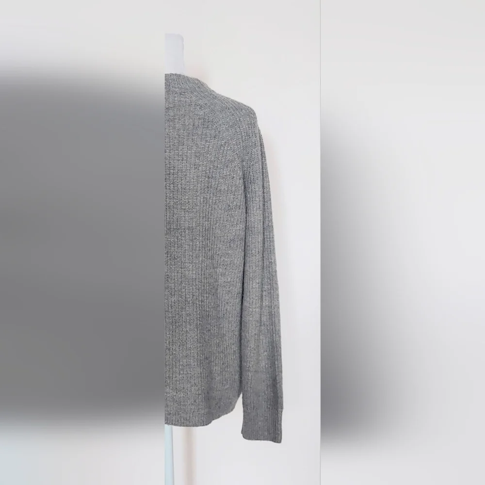 J. Crew Wool Blend Sweater Gray Neck Bow Womens Small